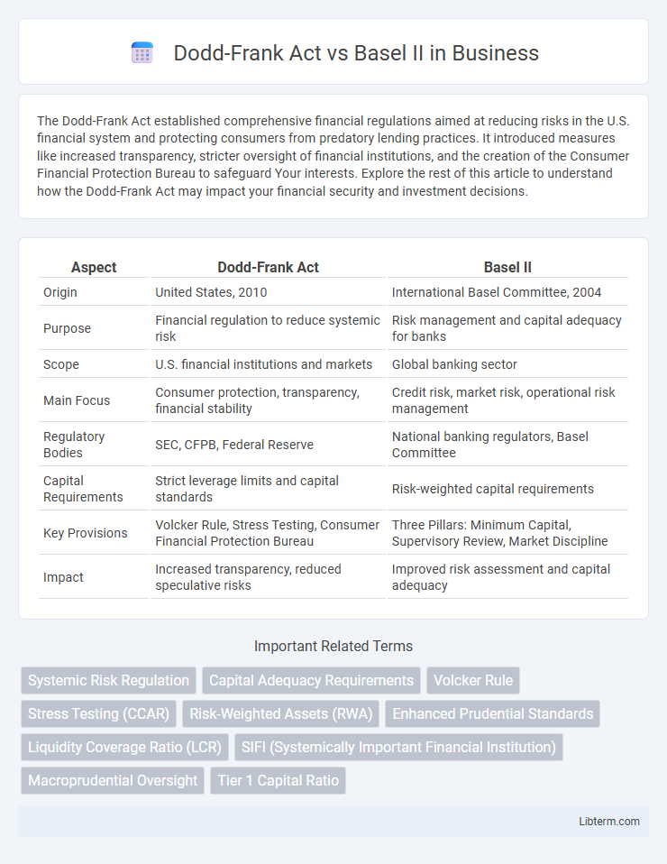 Basel II vs Dodd-Frank Act in Business - What is The Difference?