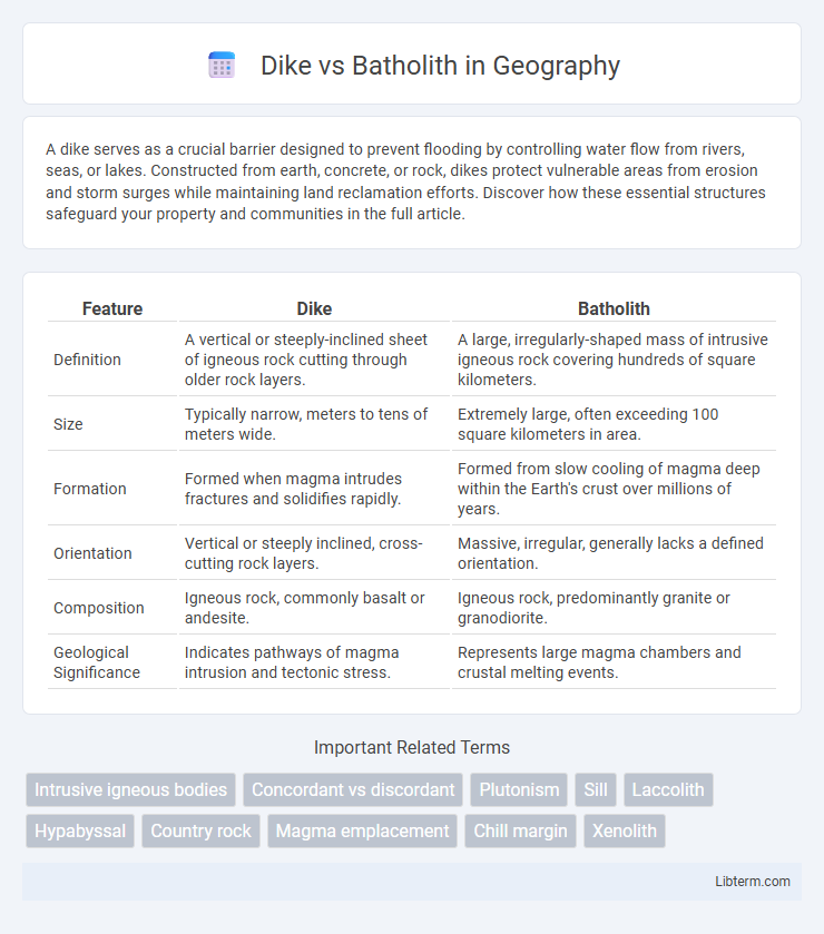 Batholith vs Dike in Geography - What is The Difference?