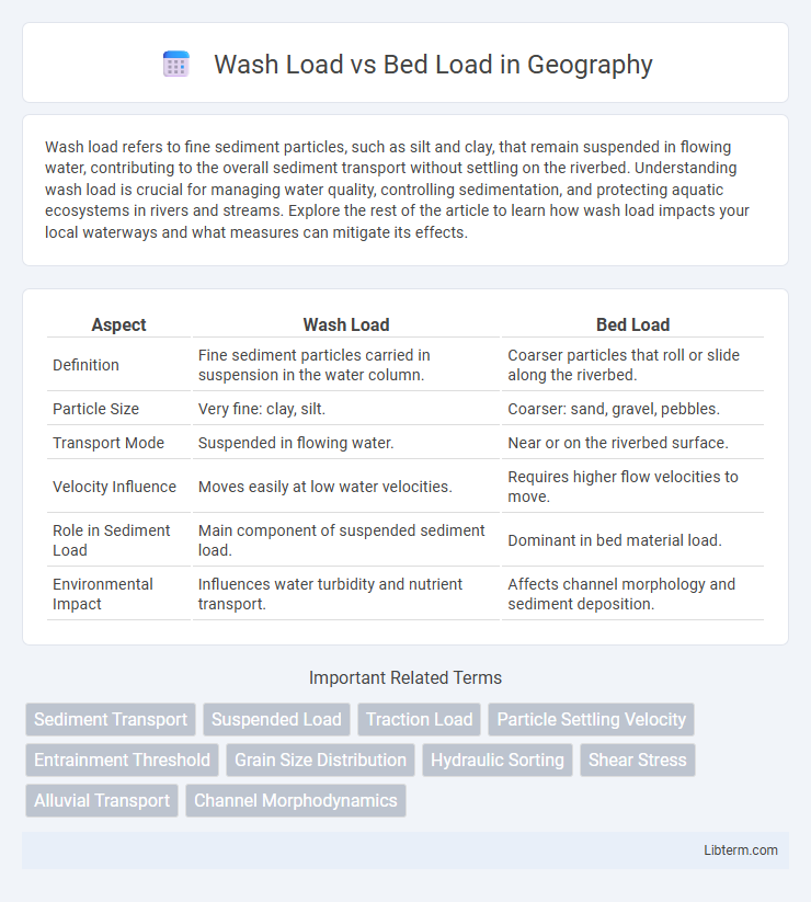 Bed Load vs Wash Load in Geography - What is The Difference?