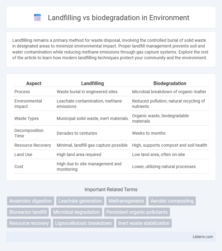 biodegradation vs Landfilling in Environment - What is The Difference?