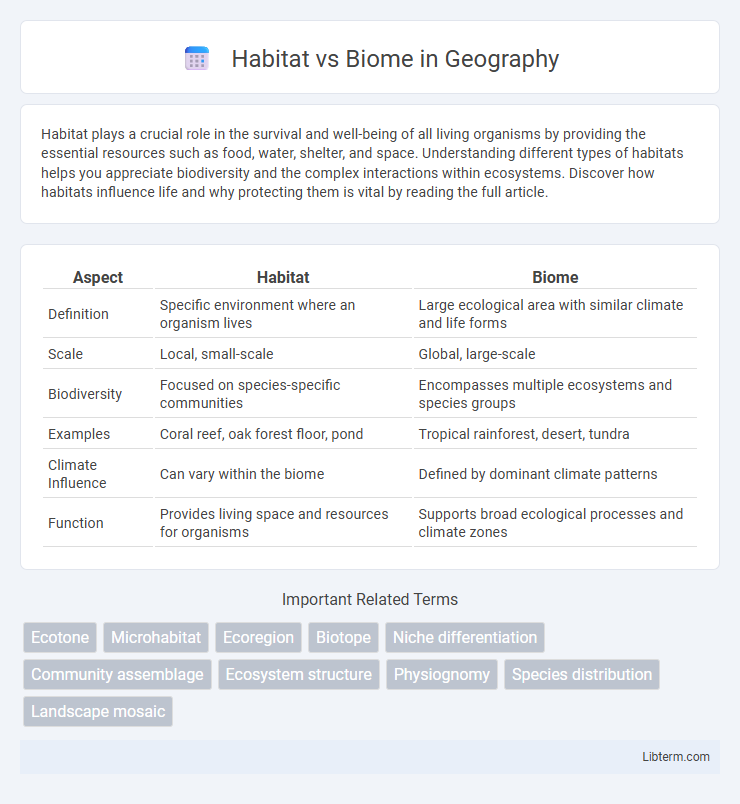 Biome vs Habitat in Geography - What is The Difference?