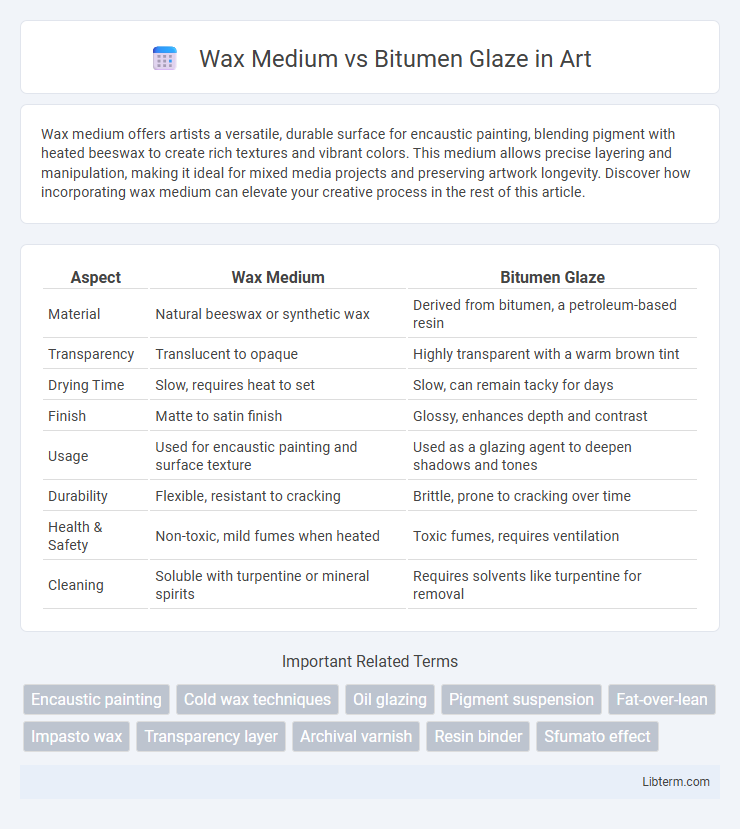Bitumen Glaze vs Wax Medium in Art - What is The Difference?