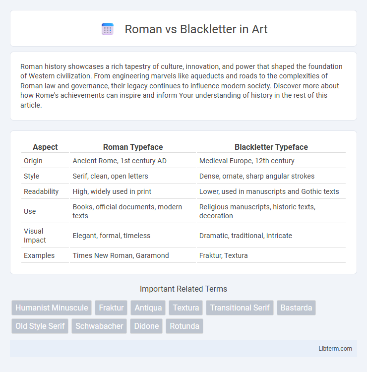 Blackletter vs Roman in Art - What is The Difference?