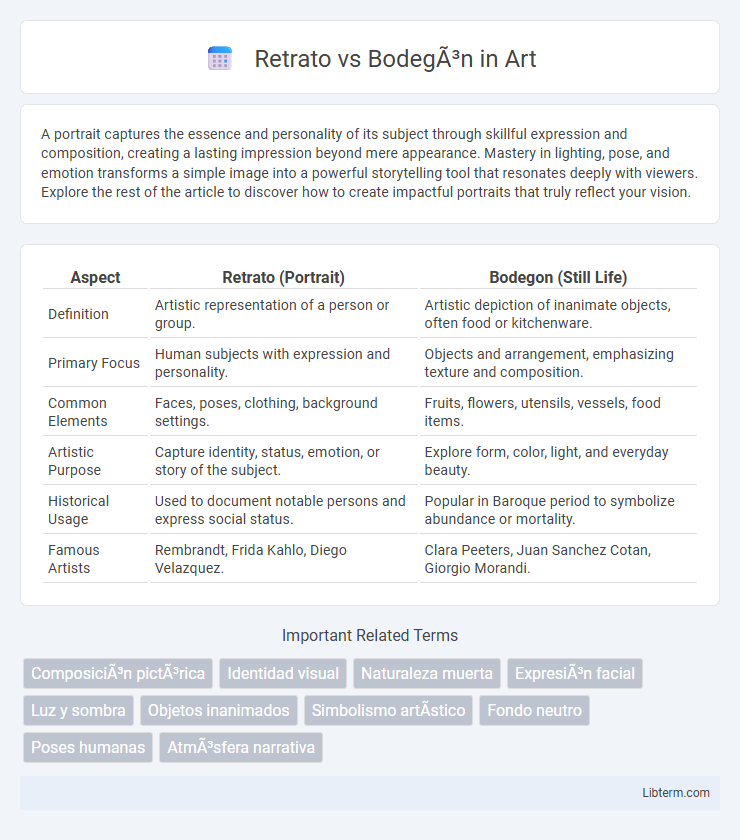 Bodegón vs Retrato in Art - What is The Difference?