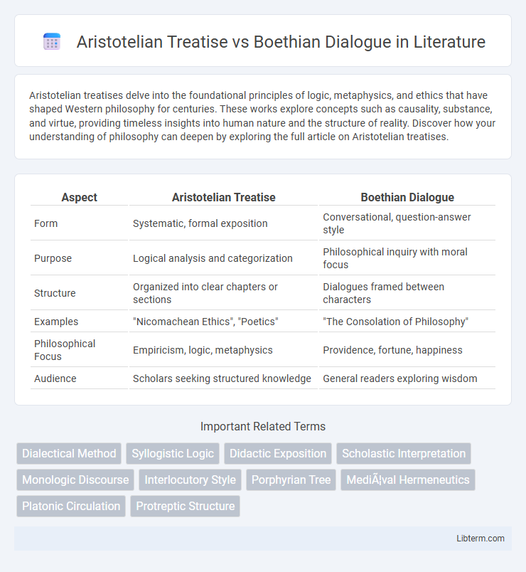 Boethian Dialogue vs Aristotelian Treatise in Literature - What is The Difference?