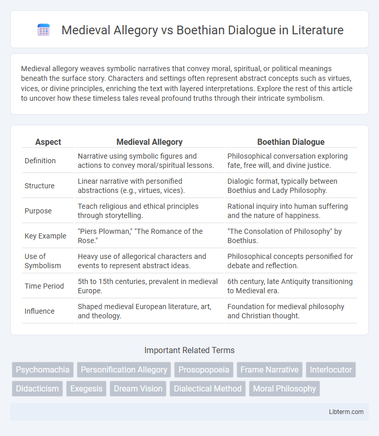 Boethian Dialogue vs Medieval Allegory in Literature - What is The Difference?