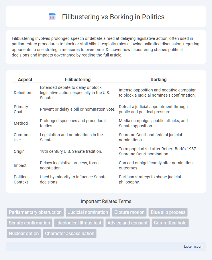 Borking vs Filibustering in Politics - What is The Difference?