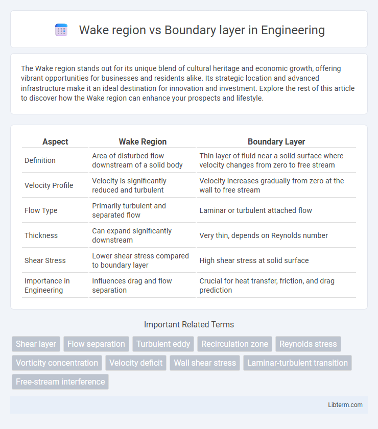 Boundary layer vs Wake region in Engineering - What is The Difference?