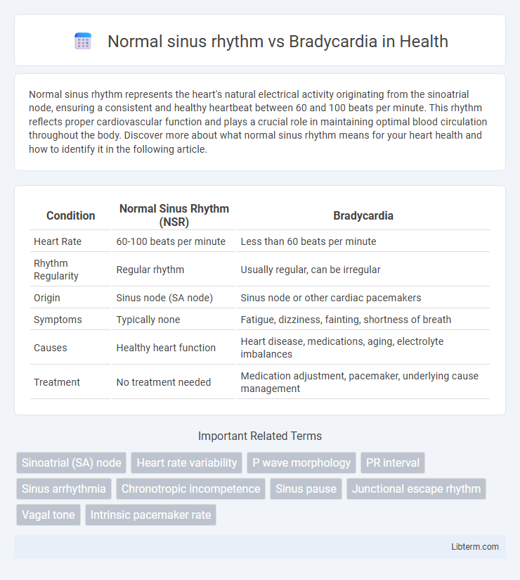 Bradycardia vs Normal sinus rhythm in Health - What is The Difference?