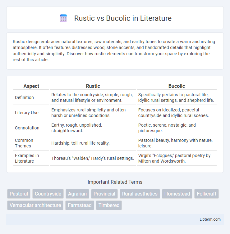Bucolic vs Rustic in Literature - What is The Difference?