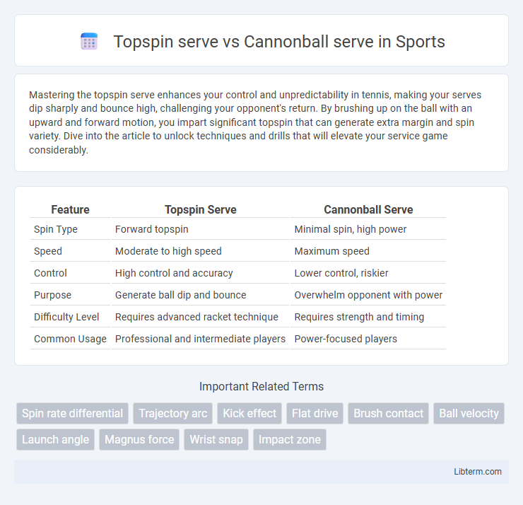 Cannonball serve vs Topspin serve in Sports - What is The Difference?