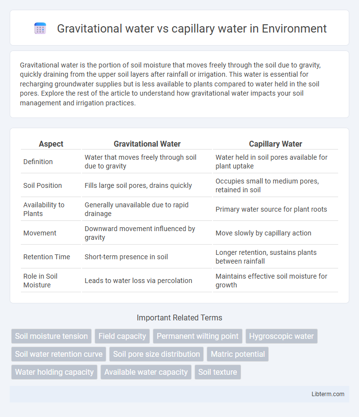 capillary water vs Gravitational water in Environment - What is The Difference?