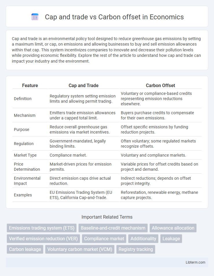Carbon offset vs Cap and trade in Economics - What is The Difference?