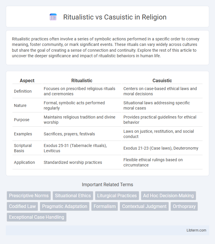 Casuistic vs Ritualistic in Religion - What is The Difference?