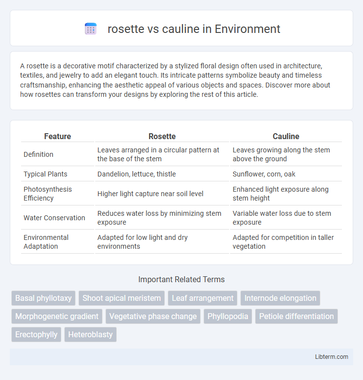 cauline vs rosette in Environment - What is The Difference?