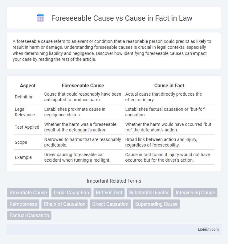 Cause in Fact vs Foreseeable Cause in Law - What is The Difference?