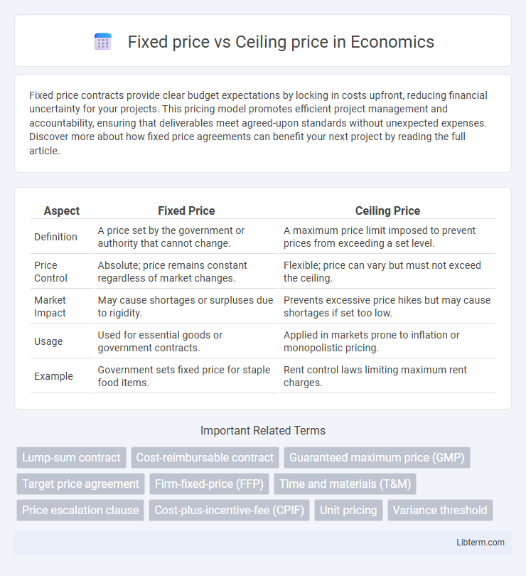 Ceiling price vs Fixed price in Economics - What is The Difference?