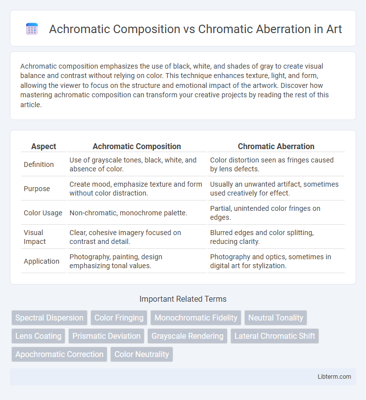 Chromatic Aberration vs Achromatic Composition in Art - What is The Difference?
