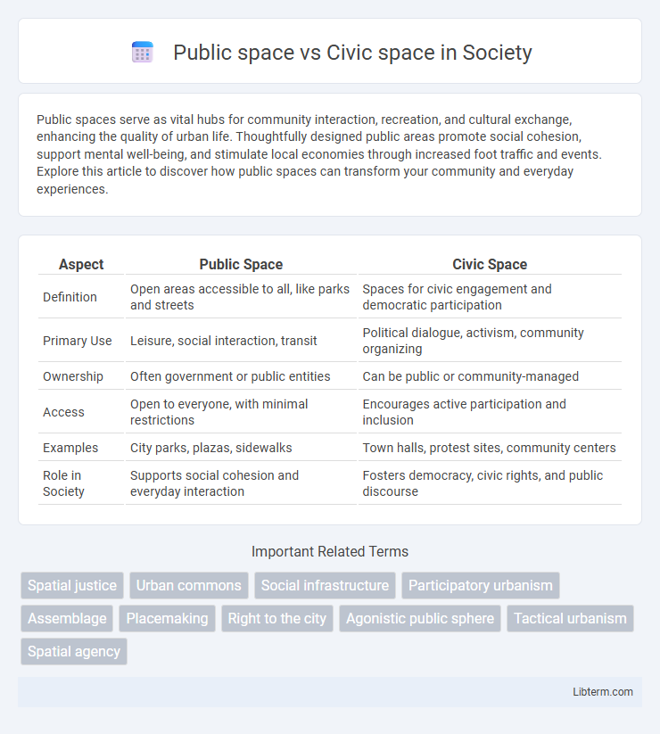 Civic space vs Public space in Society - What is The Difference?