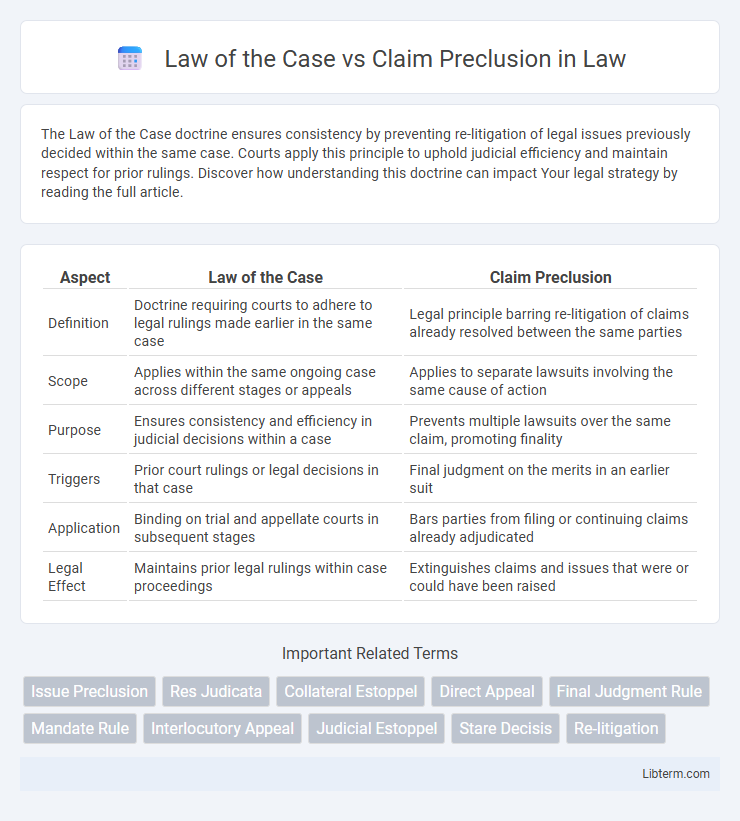 Claim Preclusion vs Law of the Case in Law - What is The Difference?