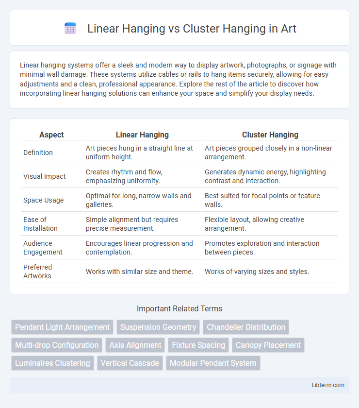 Cluster Hanging vs Linear Hanging in Art - What is The Difference?