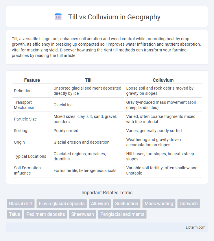 Colluvium vs Till in Geography - What is The Difference?