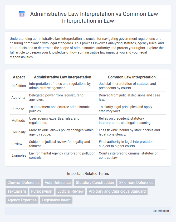 Common Law Interpretation vs Administrative Law Interpretation in Law - What is The Difference?