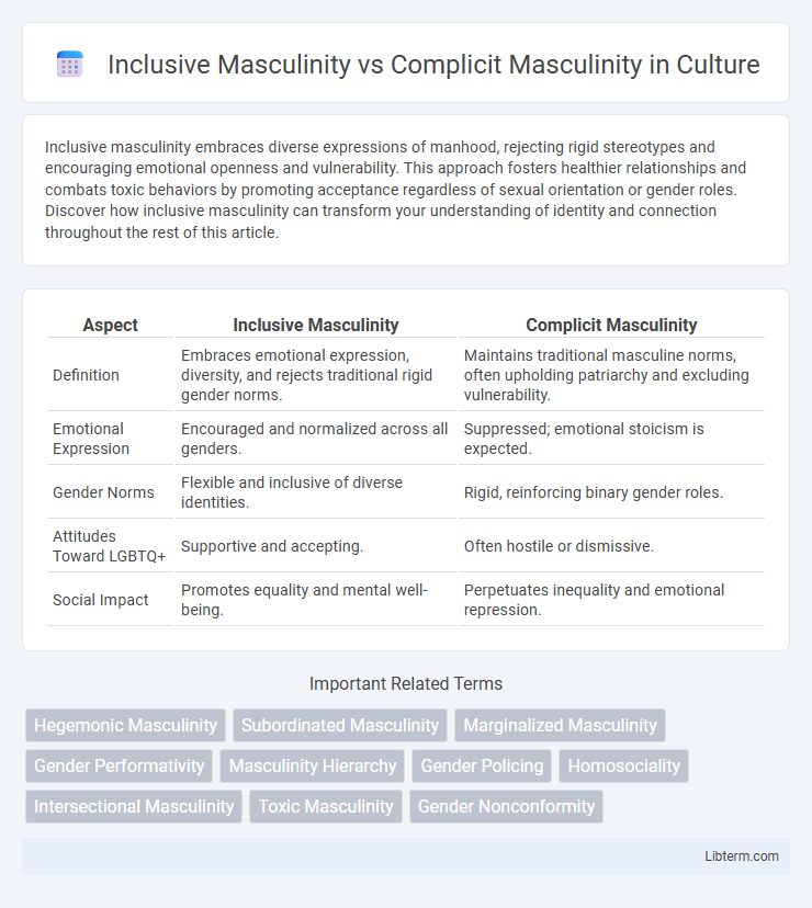 Complicit Masculinity vs Inclusive Masculinity in Culture - What is The Difference?