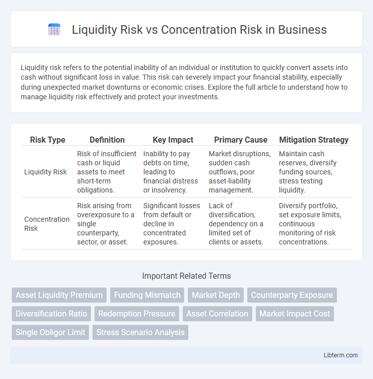 Concentration Risk vs Liquidity Risk in Business - What is The Difference?