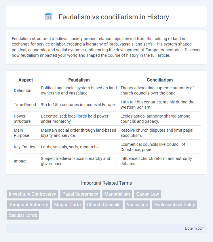 conciliarism vs Feudalism in History - What is The Difference?