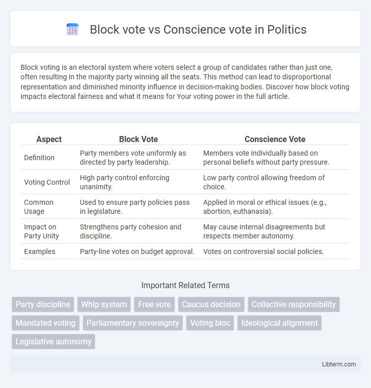 Conscience vote vs Block vote in Politics - What is The Difference?
