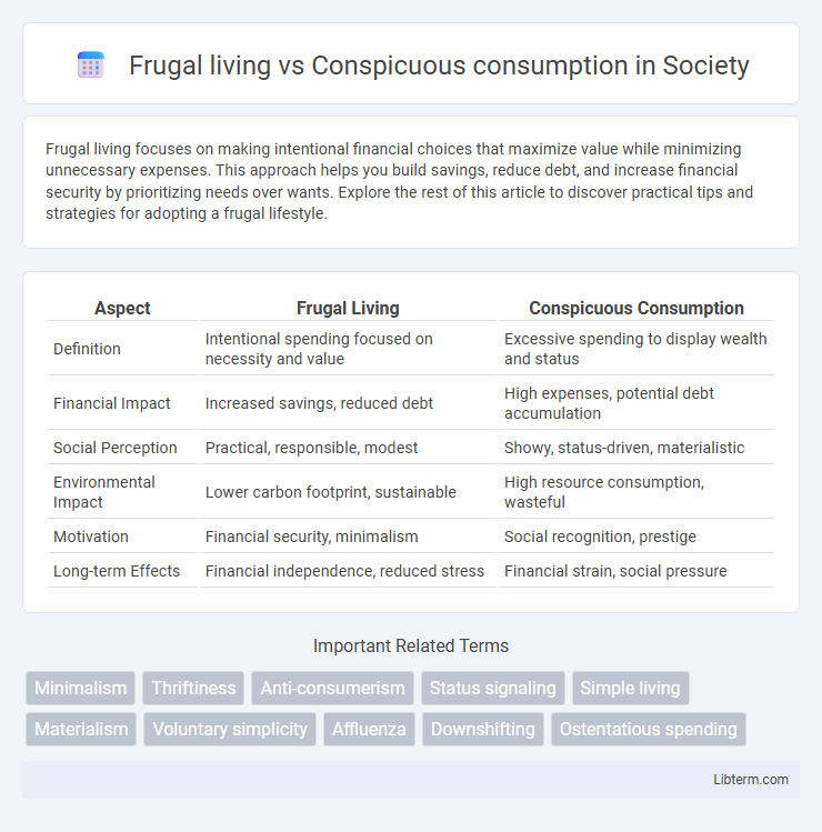 Conspicuous consumption vs Frugal living in Society - What is The Difference?