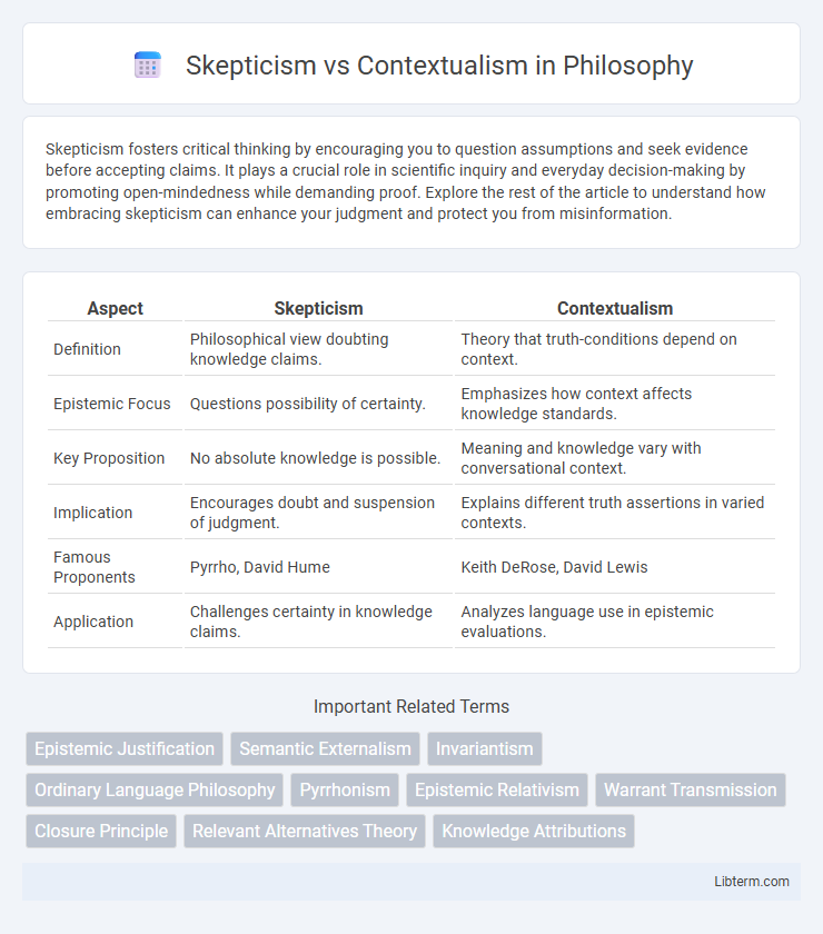 Contextualism vs Skepticism in Philosophy - What is The Difference?