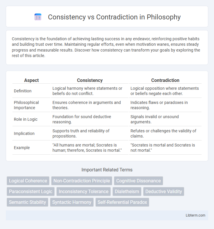 Contradiction vs Consistency in Philosophy - What is The Difference?