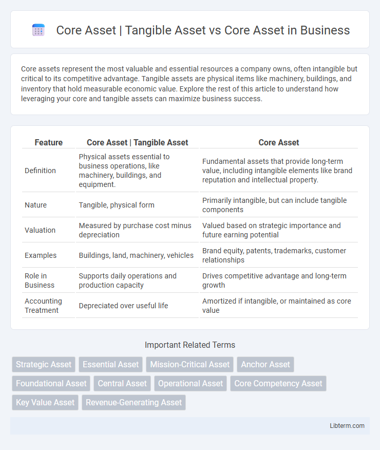 Core Asset vs Core Asset | Tangible Asset in Business - What is The Difference?