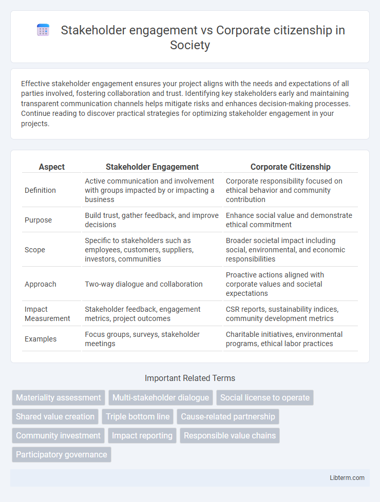 Corporate citizenship vs Stakeholder engagement in Society - What is The Difference?