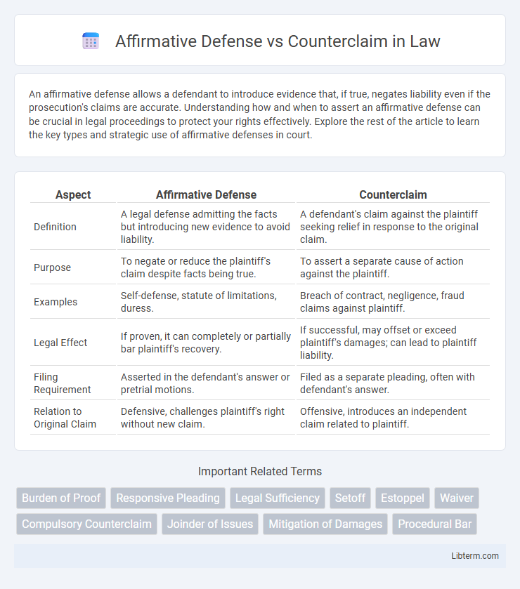 Counterclaim vs Affirmative Defense in Law - What is The Difference?