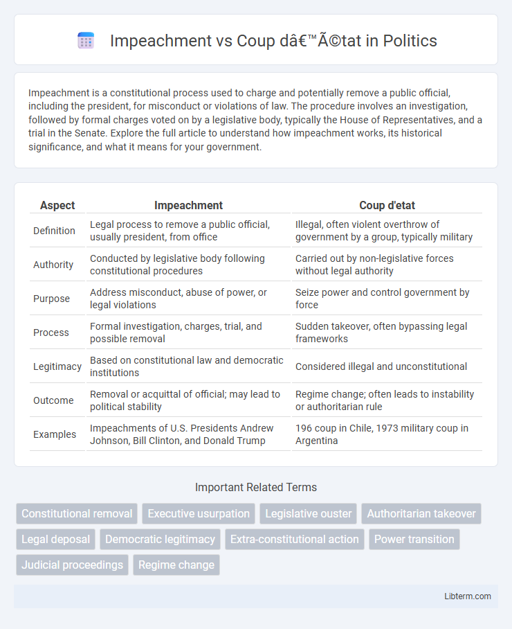 Coup d’état vs Impeachment in Politics - What is The Difference?
