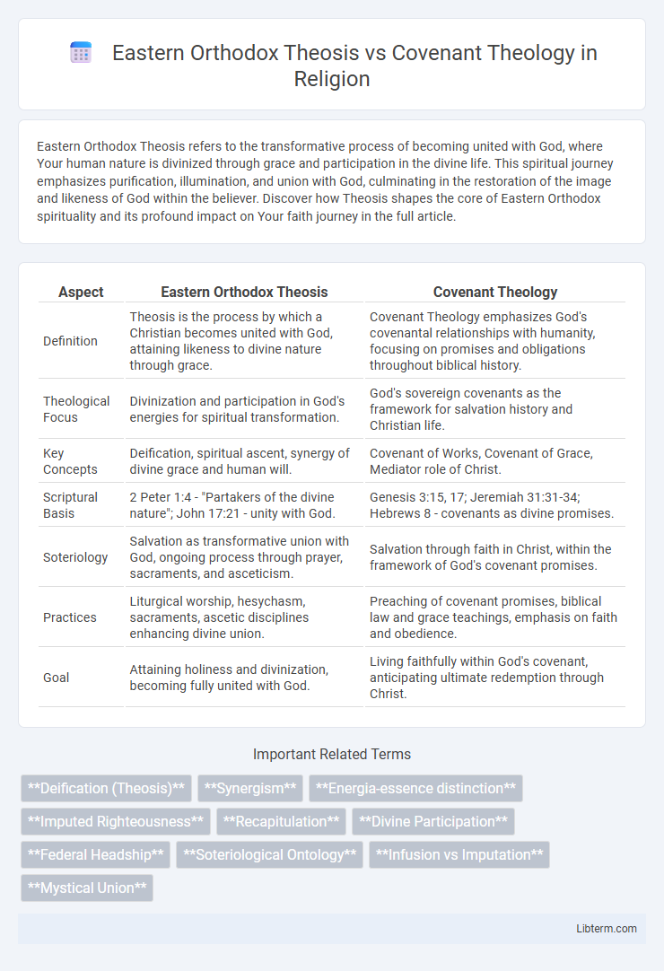 Covenant Theology vs Eastern Orthodox Theosis in Religion - What is The Difference?