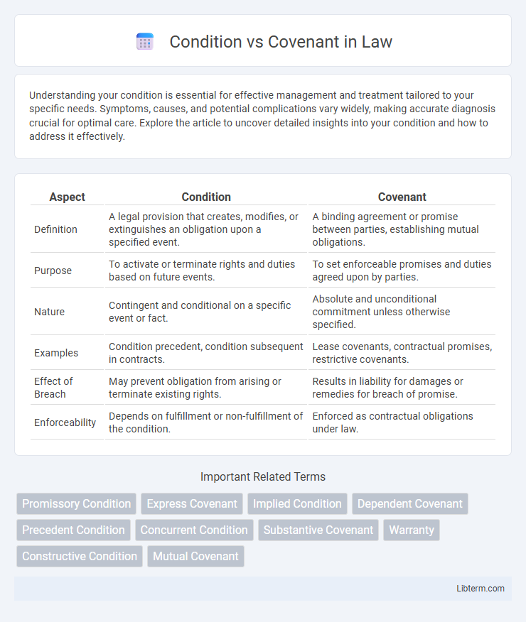 Covenant vs Condition in Law - What is The Difference?