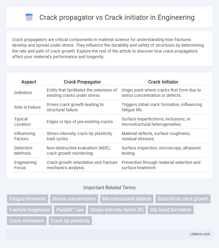 Crack initiator vs Crack propagator in Engineering - What is The Difference?