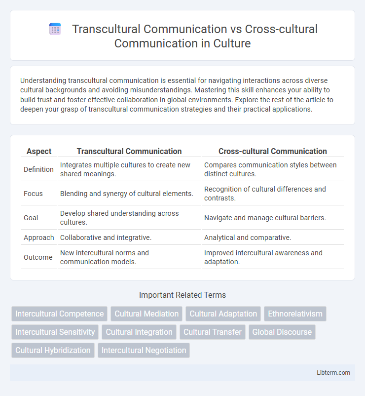 Cross-cultural Communication vs Transcultural Communication in Culture - What is The Difference?