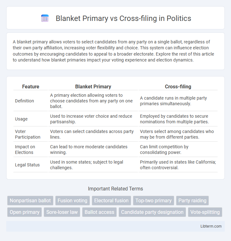 Cross-filing vs Blanket Primary in Politics - What is The Difference?