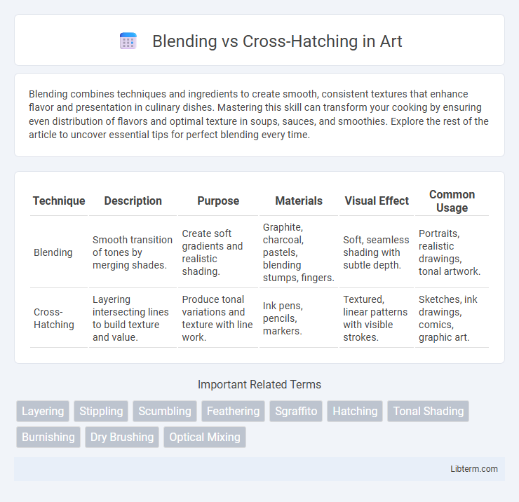 Cross-Hatching vs Blending in Art - What is The Difference?