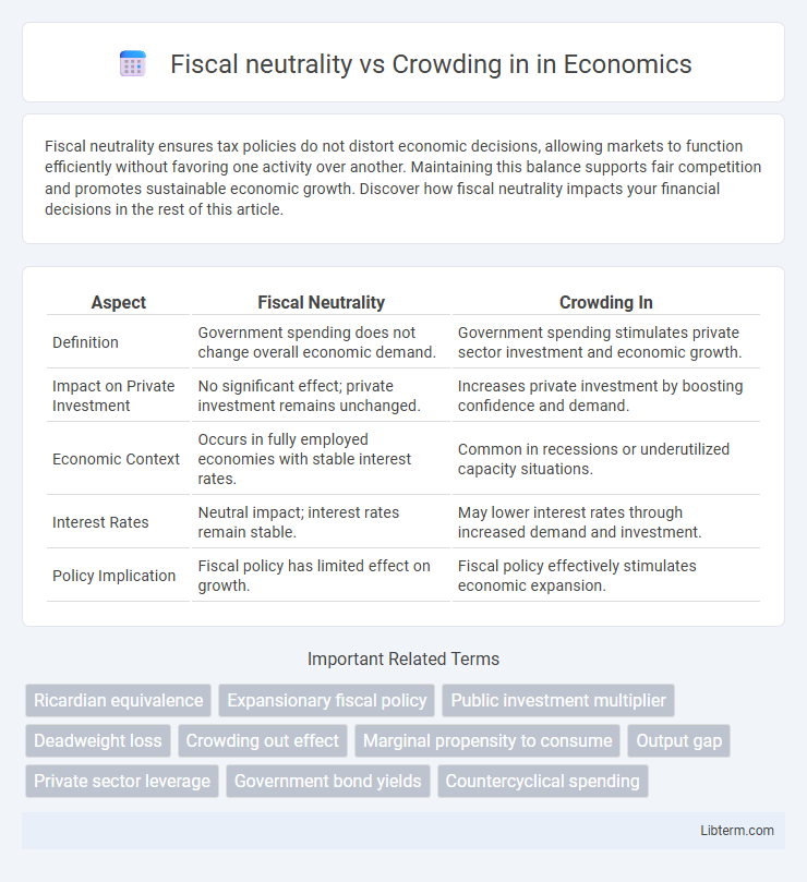 Crowding in vs Fiscal neutrality in Economics - What is The Difference?