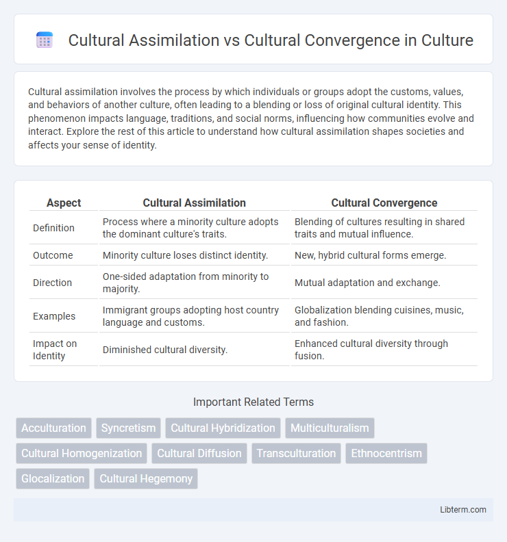 Cultural Convergence vs Cultural Assimilation in Culture - What is The Difference?