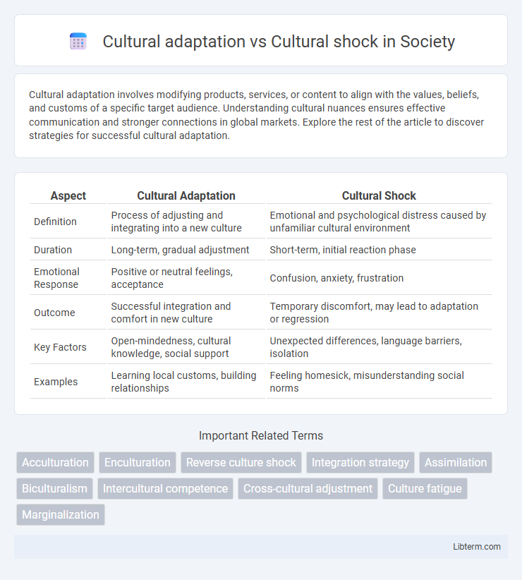 Cultural shock vs Cultural adaptation in Society - What is The Difference?