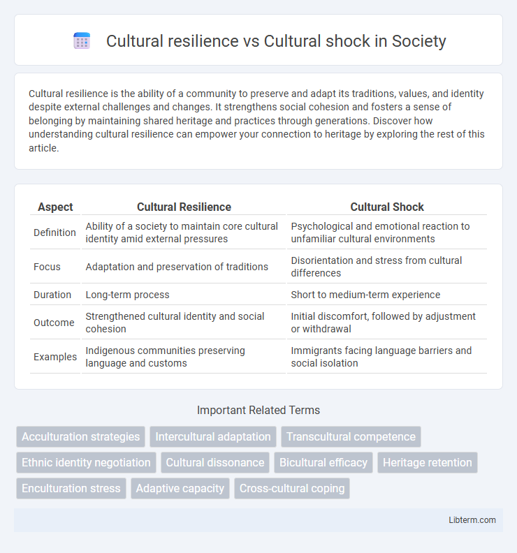 Cultural shock vs Cultural resilience in Society - What is The Difference?