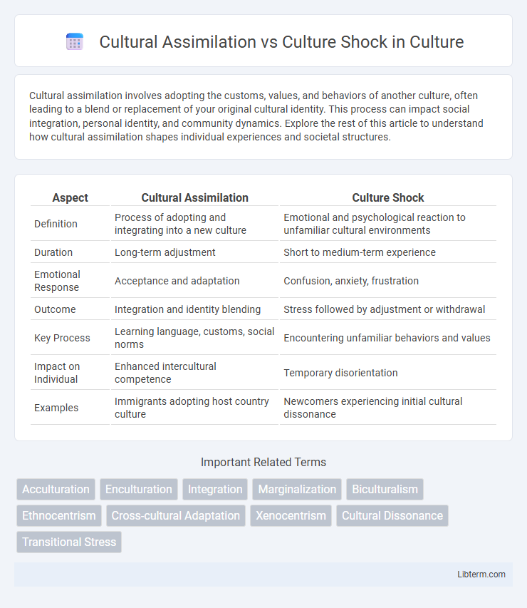 Culture Shock vs Cultural Assimilation in Culture - What is The Difference?