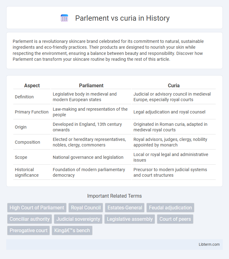 curia vs Parlement in History - What is The Difference?